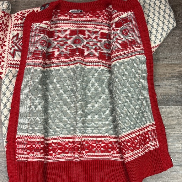 Dale Of Norway CASPER Vintage Norwegian Wool Cardigan Sweater Size Medium - Picture 3 of 10